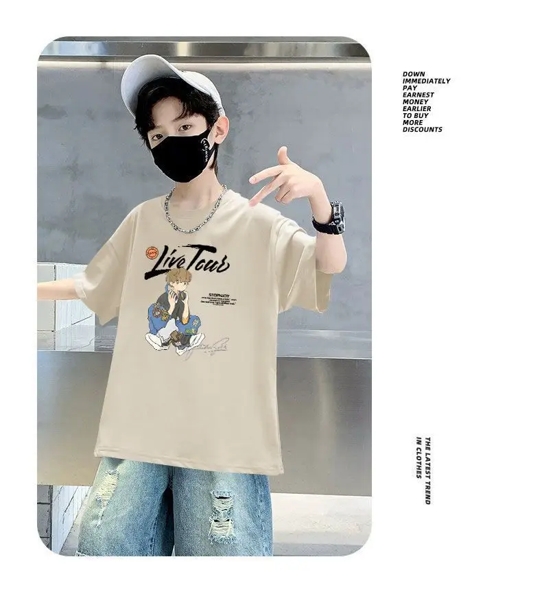 Boy's Cotton Cartoon T-Shirt Summer Wear — feature 14