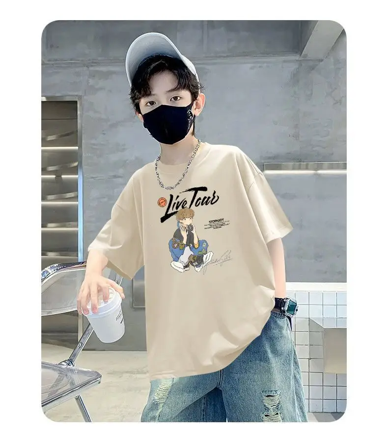 Boy's Cotton Cartoon T-Shirt Summer Wear — feature 15