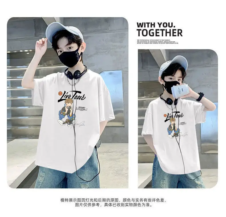 Boy's Cotton Cartoon T-Shirt Summer Wear — feature 4