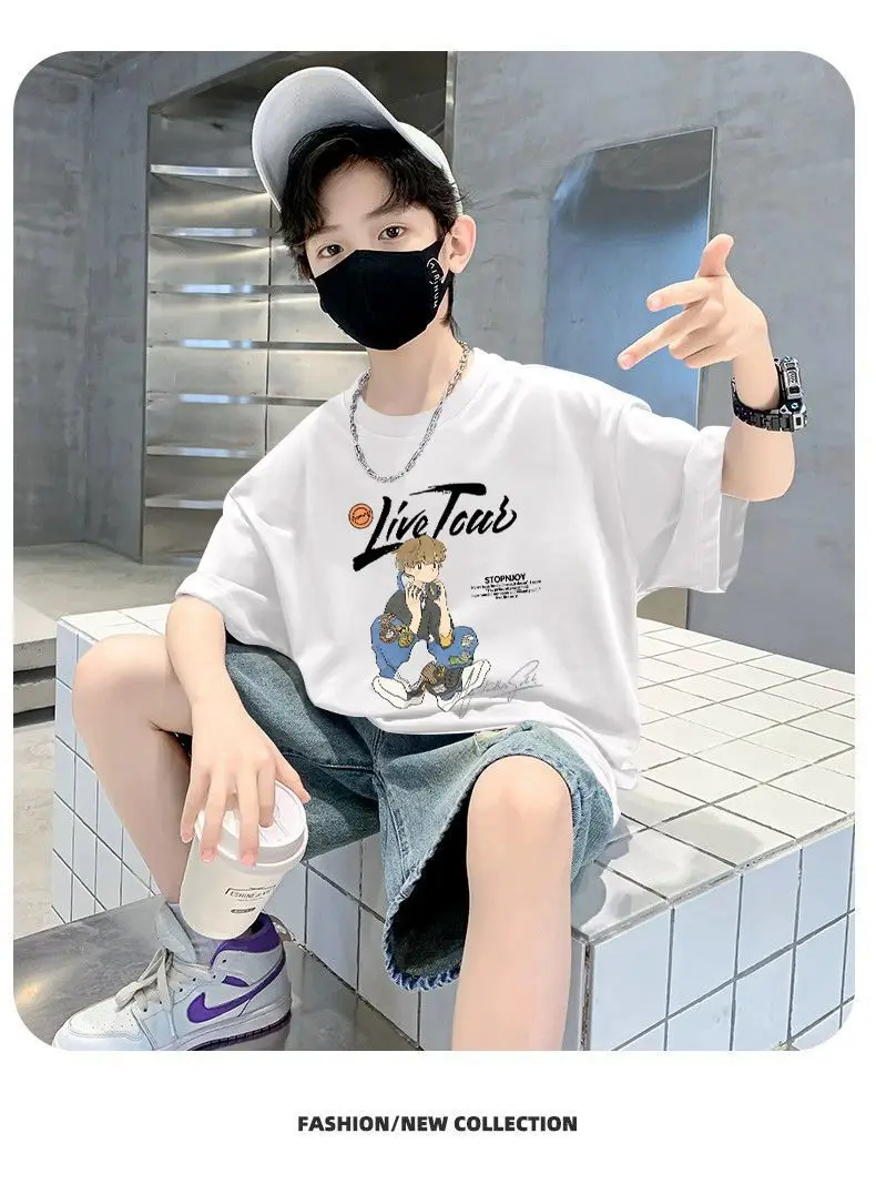 Boy's Cotton Cartoon T-Shirt Summer Wear — feature 5
