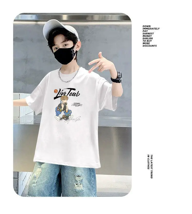 Boy's Cotton Cartoon T-Shirt Summer Wear — feature 7