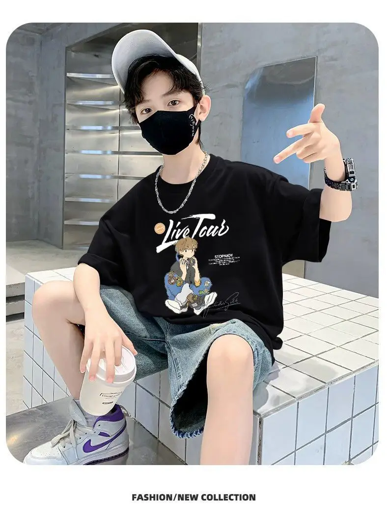 Boy's Cotton Cartoon T-Shirt Summer Wear — feature 9
