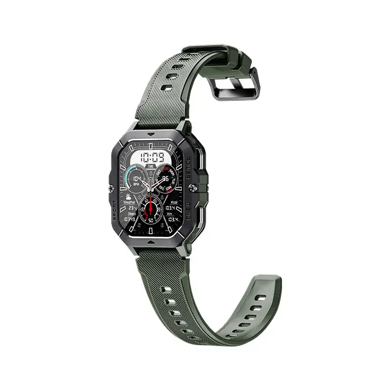 Black 3-Pointed Smart Watch with Multi-Function Display - Image 3