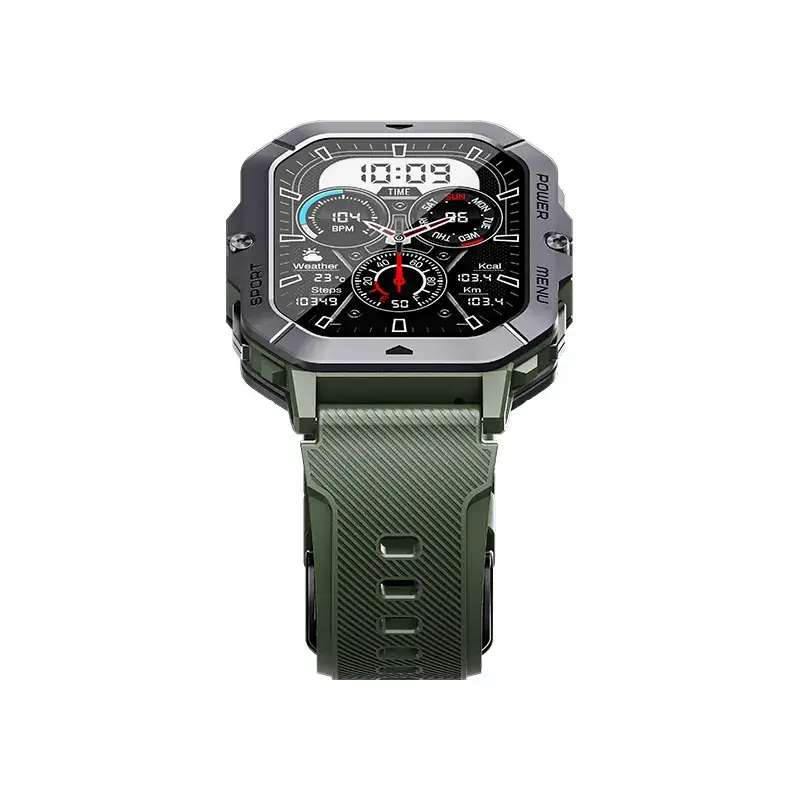 Black 3-Pointed Smart Watch with Multi-Function Display - Image 5