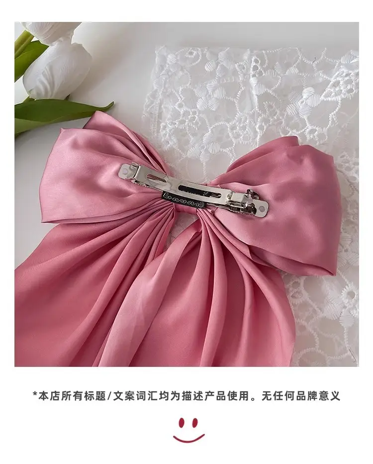 Black Large Bow Hair Clip for Women — feature 12