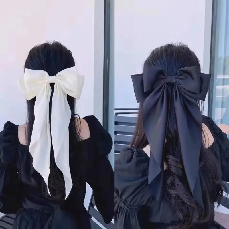 Black Large Bow Hair Clip for Women — feature 2