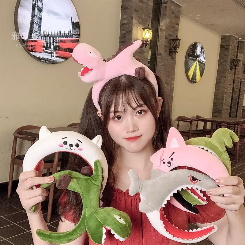 Pink Cartoon Hair Hoop for Girls Cute Face Wash — feature 5
