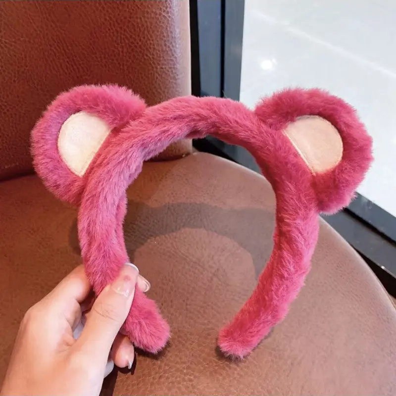 Pink Cartoon Hair Hoop for Girls Cute Face Wash - Image 53