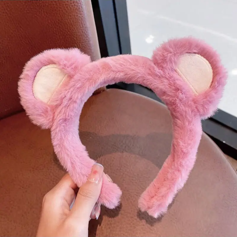 Pink Cartoon Hair Hoop for Girls Cute Face Wash - Image 54