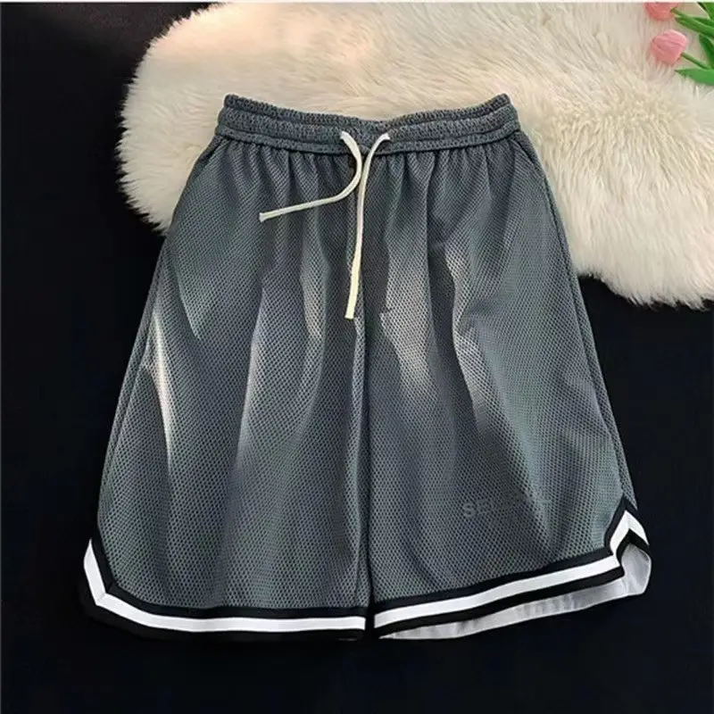 Men's Ice Silk Basketball Shorts Blue Summer Breathable - Image 22