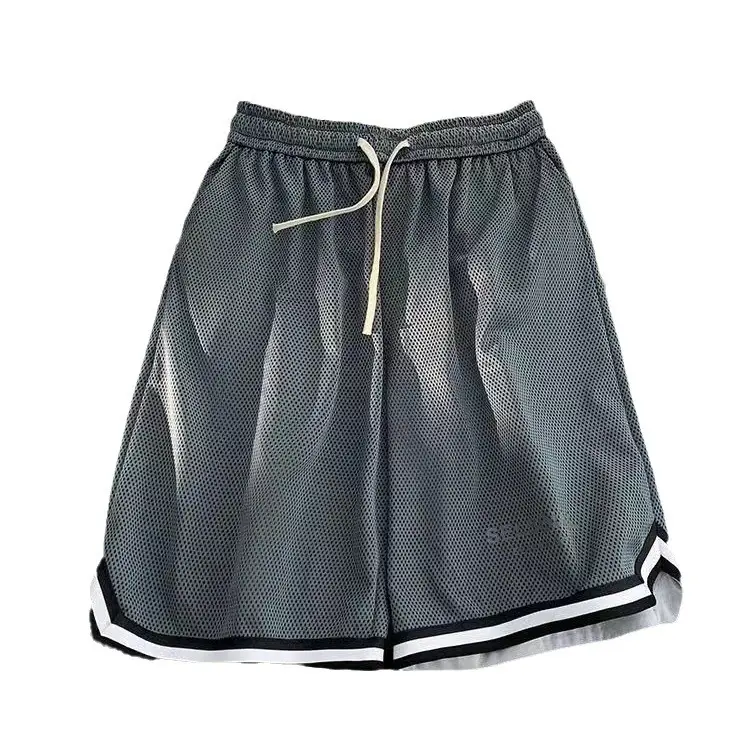 Men's Ice Silk Basketball Shorts Blue Summer Breathable - Image 25