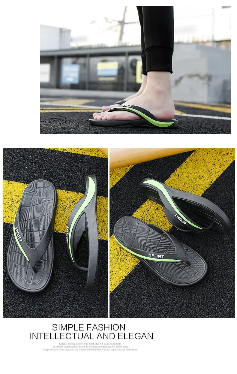 Fashion flip-flops men's summer trend out-of-the-way flip-flops outdoor leisure non-slip beach sandals wholesale — feature 10