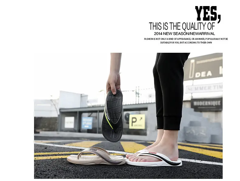 Fashion flip-flops men's summer trend out-of-the-way flip-flops outdoor leisure non-slip beach sandals wholesale — feature 23