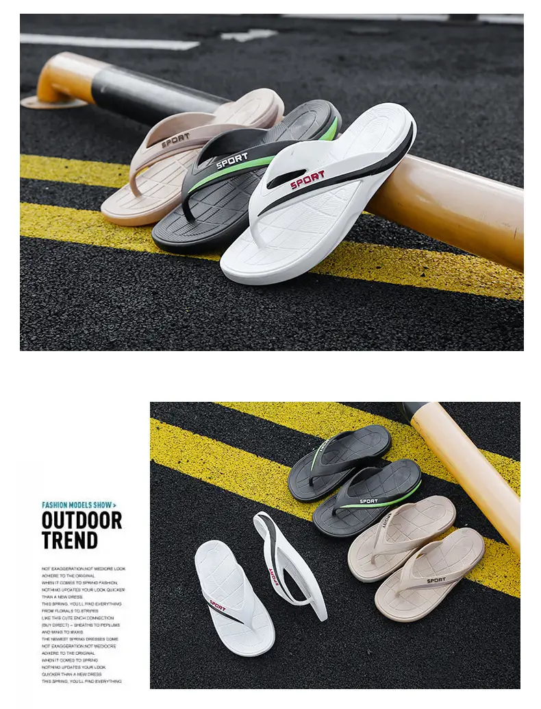 Fashion flip-flops men's summer trend out-of-the-way flip-flops outdoor leisure non-slip beach sandals wholesale — feature 24