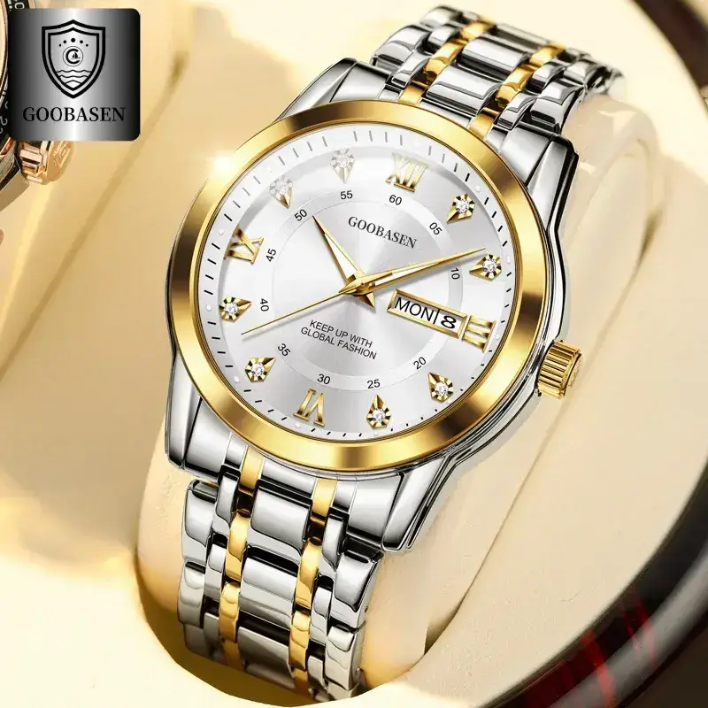 Gobson Men's Waterproof Luminous Calendar Watch - Image 6