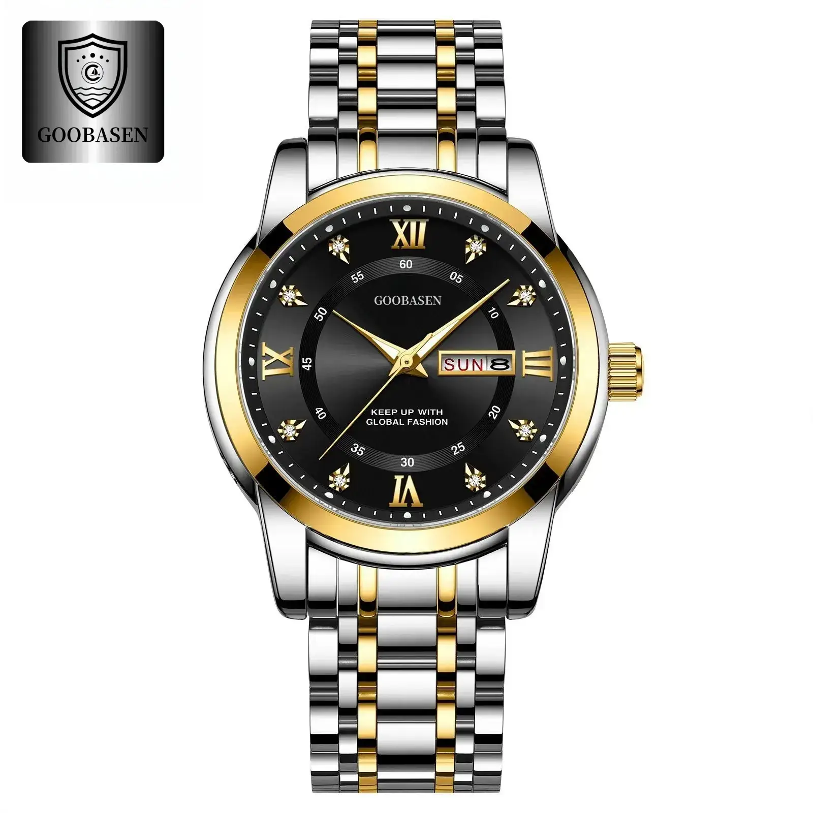 Gobson Men's Waterproof Luminous Calendar Watch - Image 3