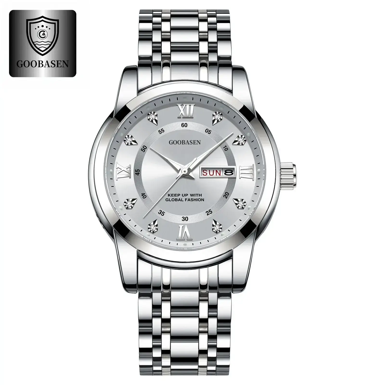 Gobson Men's Waterproof Luminous Calendar Watch - Image 4