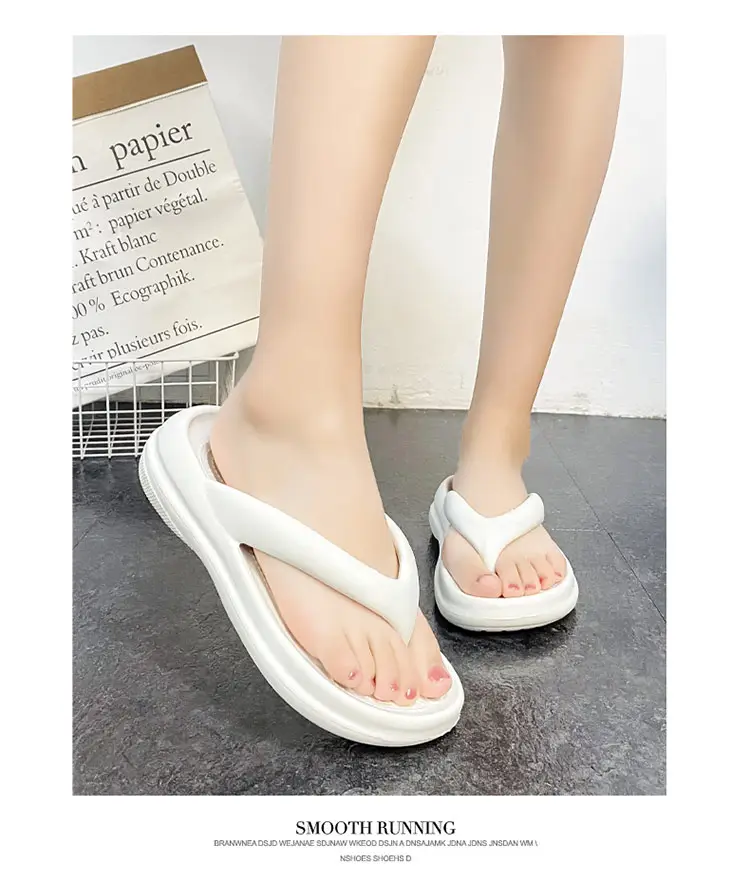 Women's White Thick Strap Beach Sandals 2023 — feature 10