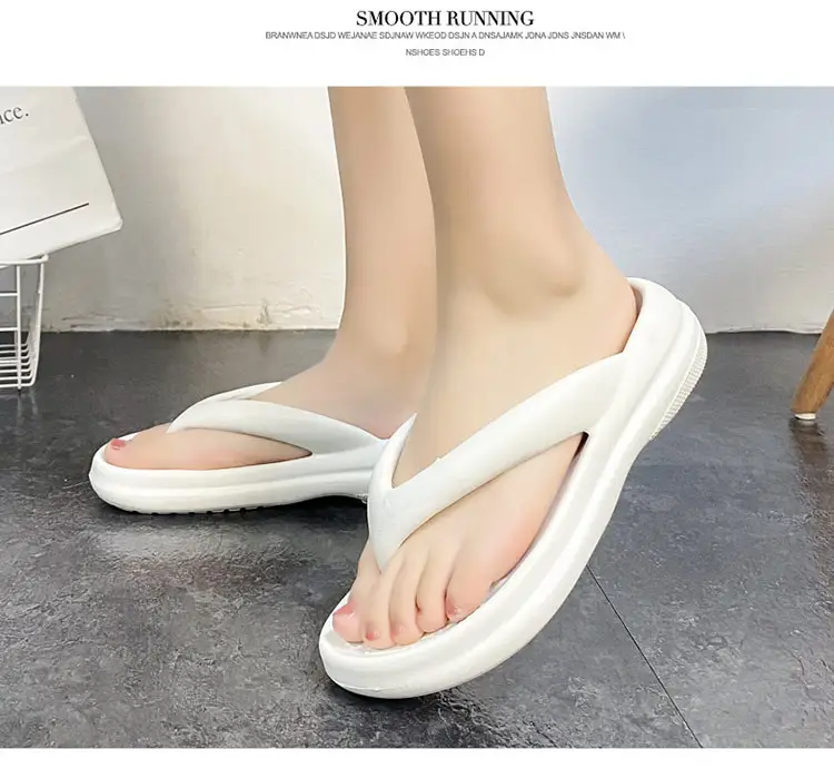 Women's White Thick Strap Beach Sandals 2023 — feature 9