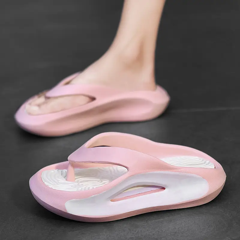 Women's White Thick Strap Beach Sandals 2023 - Image 3