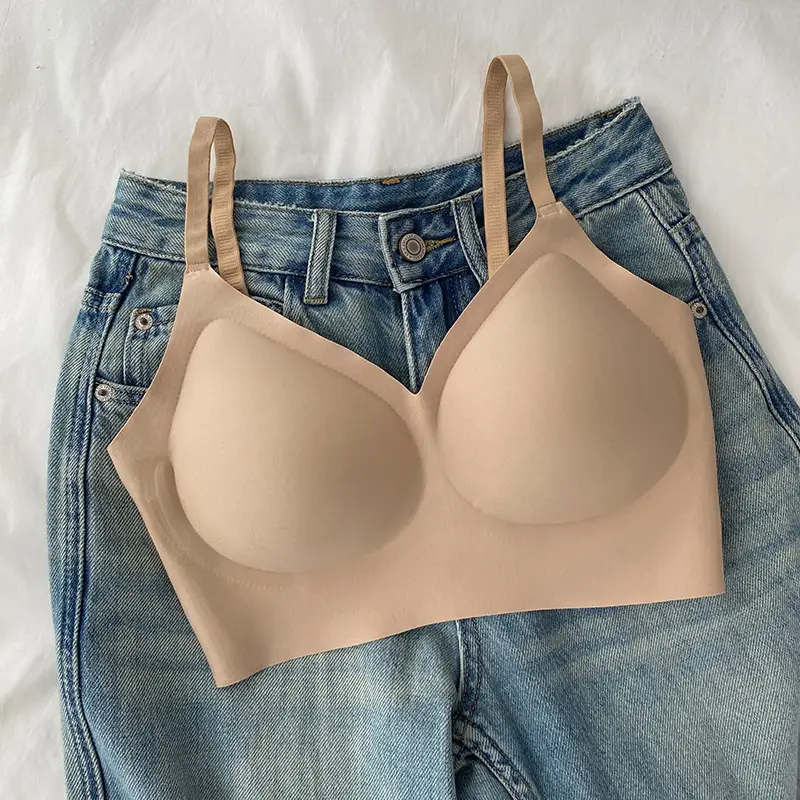 Hundred Mu Homemade Invisible Impervious Underwear Traceless Women's No Steel Ring Gathering Vest Bra No Size Beauty Back Bra - Image 7