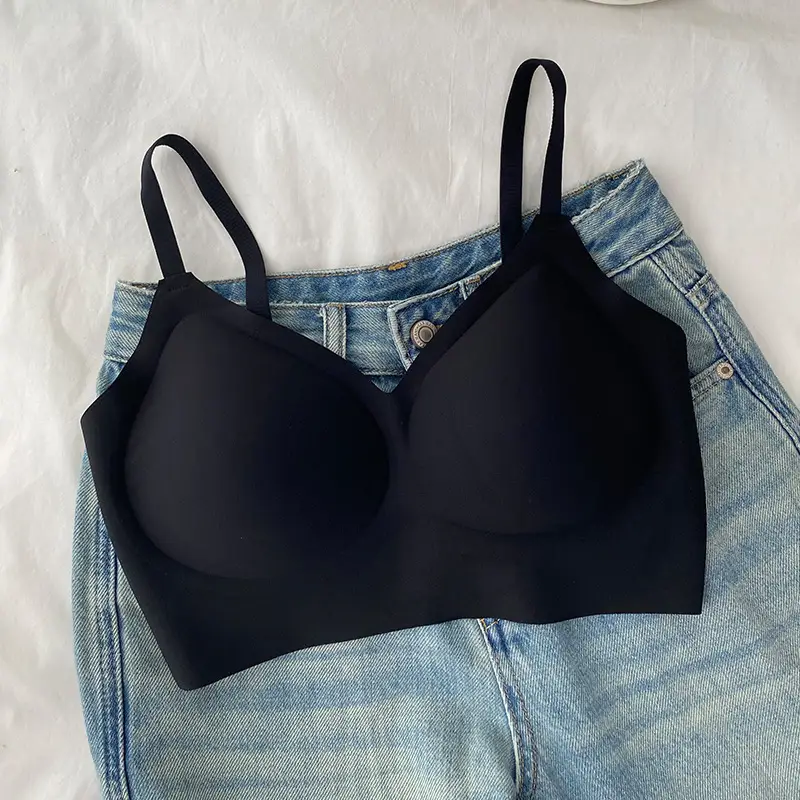 Hundred Mu Homemade Invisible Impervious Underwear Traceless Women's No Steel Ring Gathering Vest Bra No Size Beauty Back Bra - Image 8