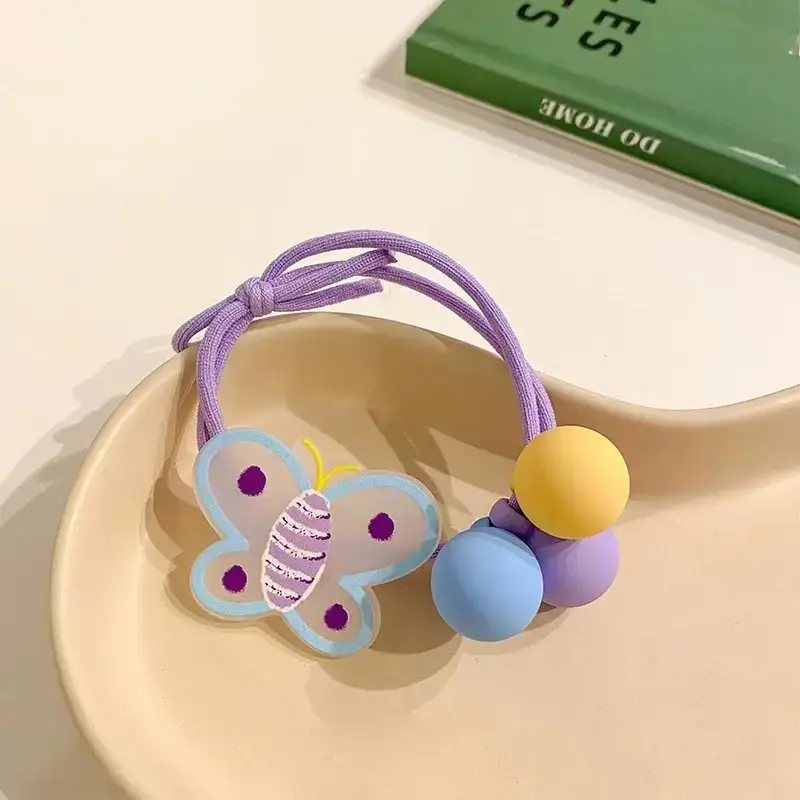 Cute Flower Hair Band for Girls Yellow Rubber — feature 36