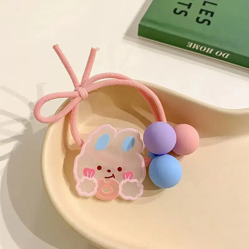 Cute Flower Hair Band for Girls Yellow Rubber — feature 38