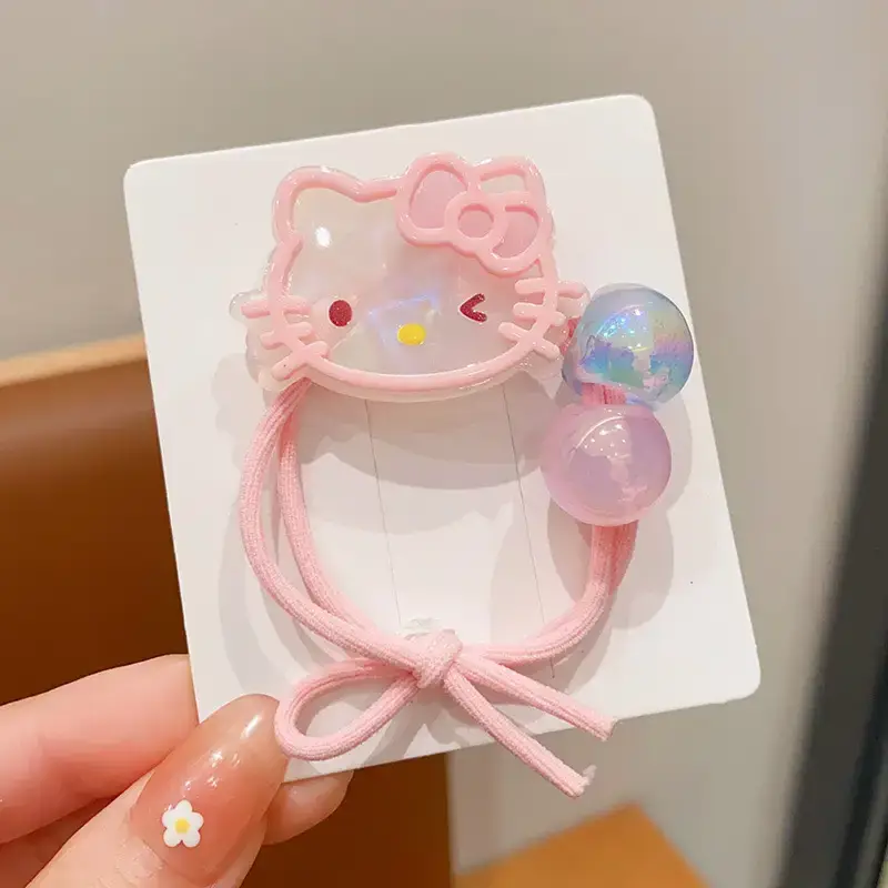 Cute Flower Hair Band for Girls Yellow Rubber - Image 8