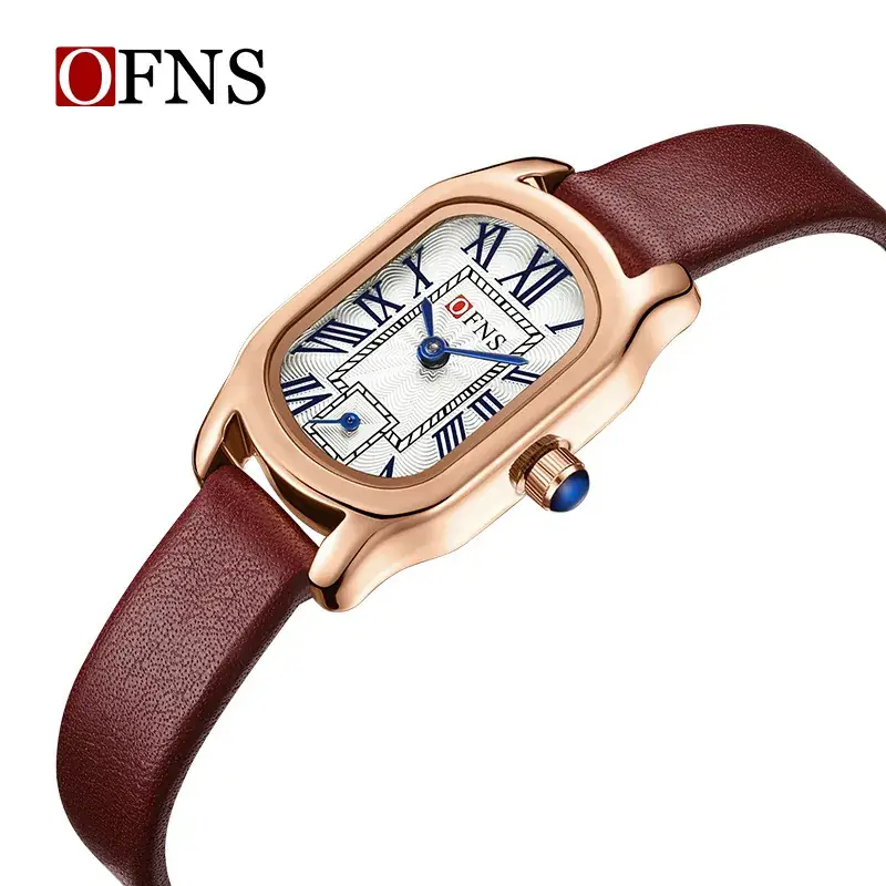 Oufani Quartz Watch Women's Roman Scale Waterproof Belt Strap - Image 7