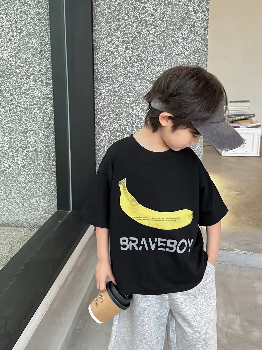 Boys Pure Cotton Printed T-Shirt Short Sleeve Summer Wear - Image 5