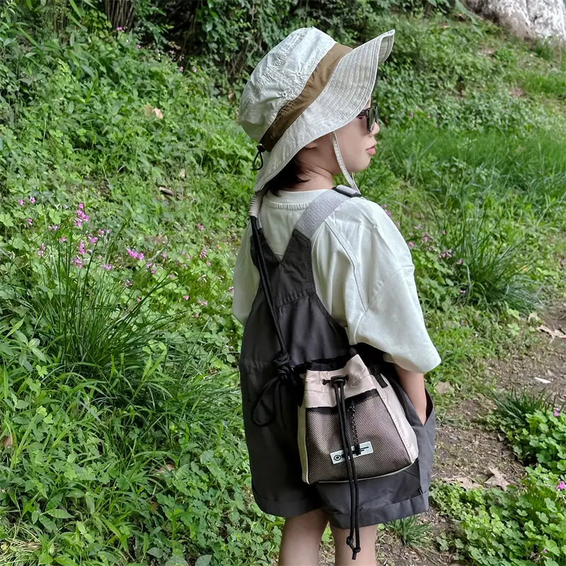 Trendy Korean Style Drawstring Shoulder Bag for Kids