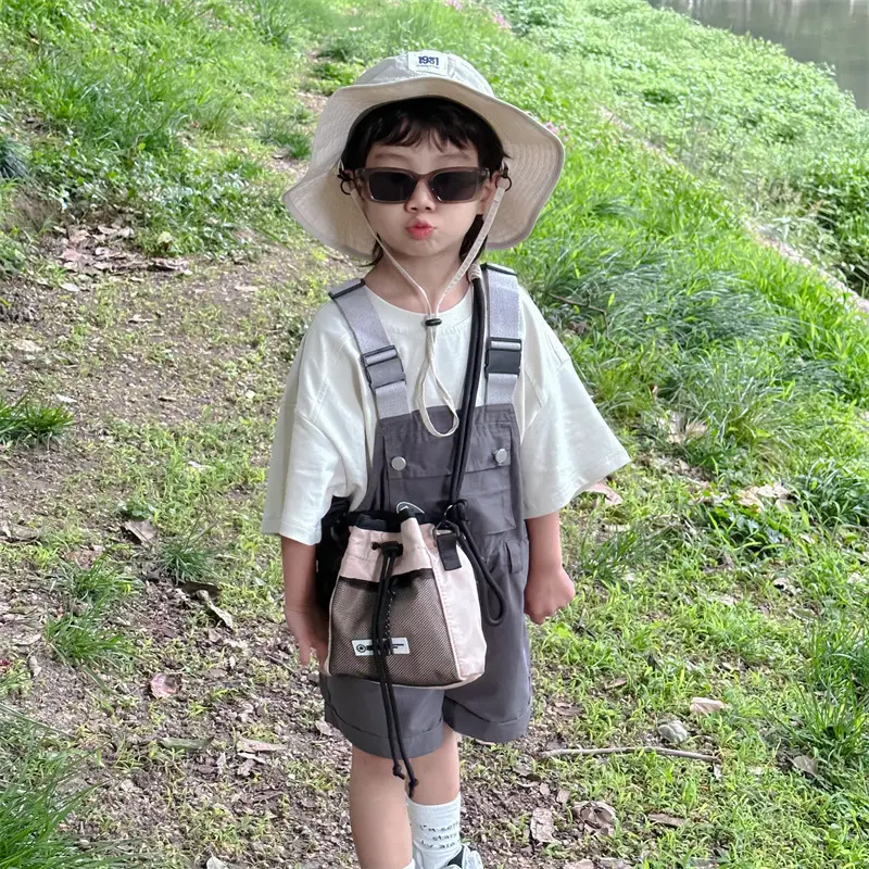 Trendy Korean Style Drawstring Shoulder Bag for Kids