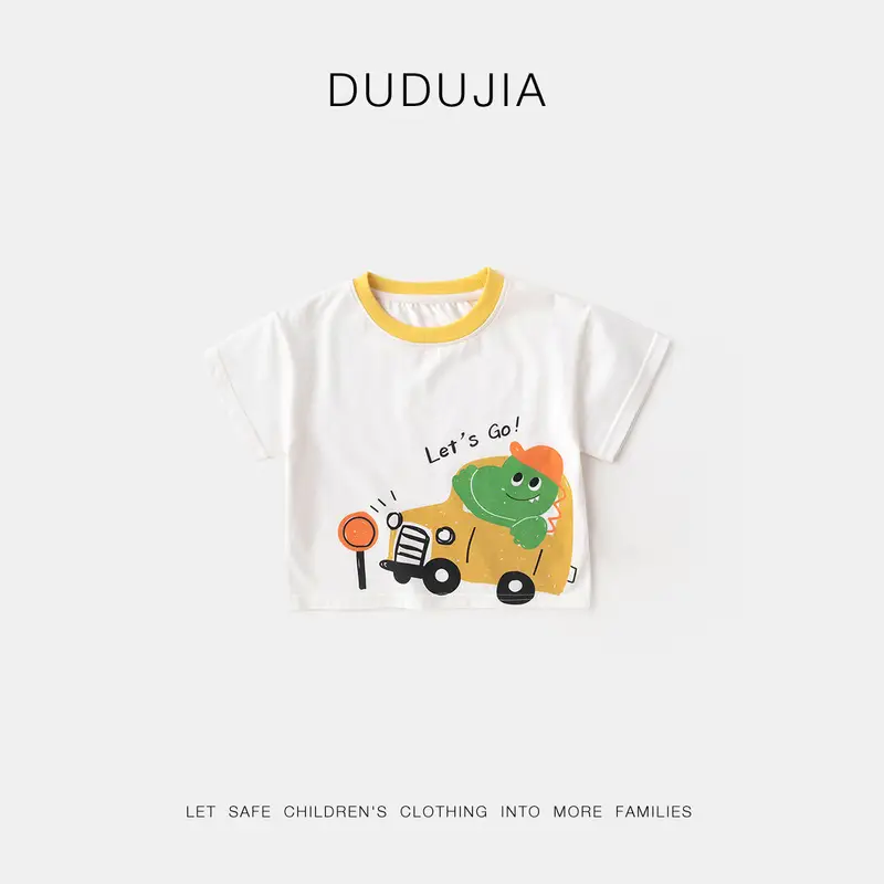 Dudu Jia Baby T-shirt Red White Short Sleeve - Image 18
