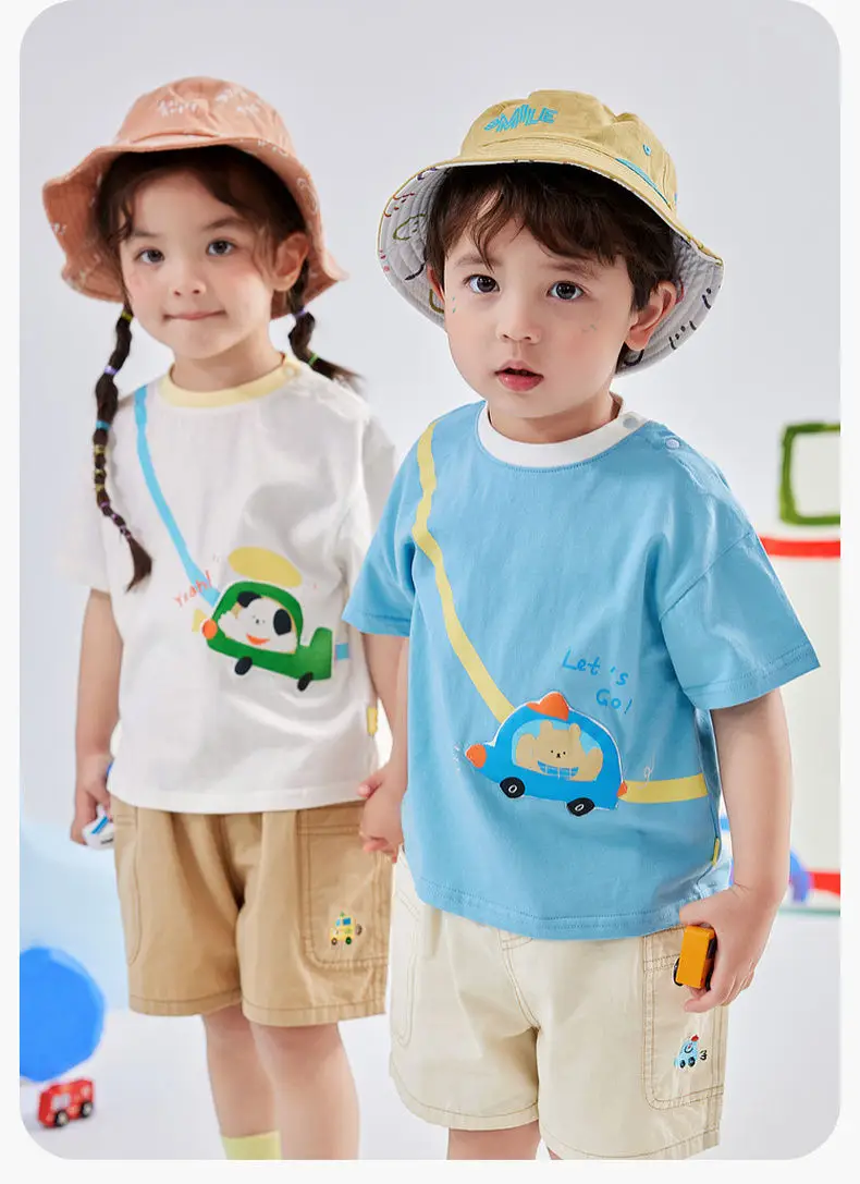 Dudu Jia Baby T-shirt Red White Short Sleeve — feature 36