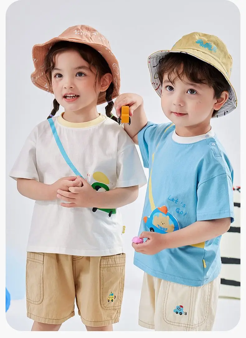 Dudu Jia Baby T-shirt Red White Short Sleeve — feature 40