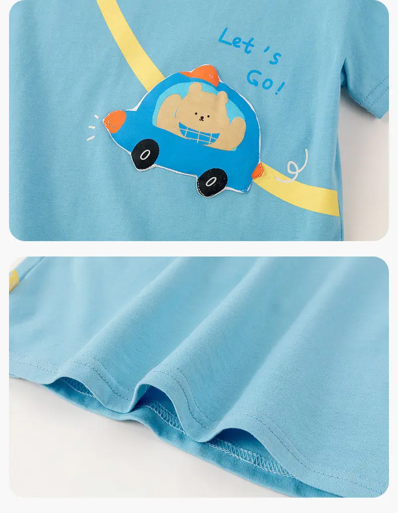 Dudu Jia Baby T-shirt Red White Short Sleeve — feature 44