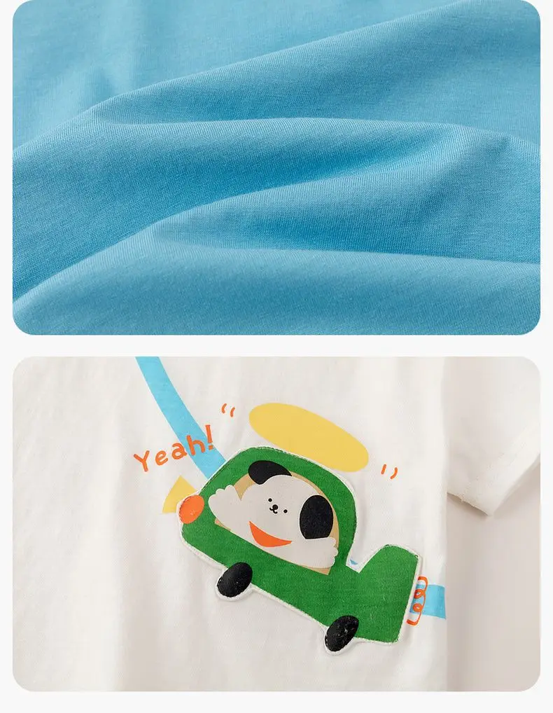 Dudu Jia Baby T-shirt Red White Short Sleeve — feature 45