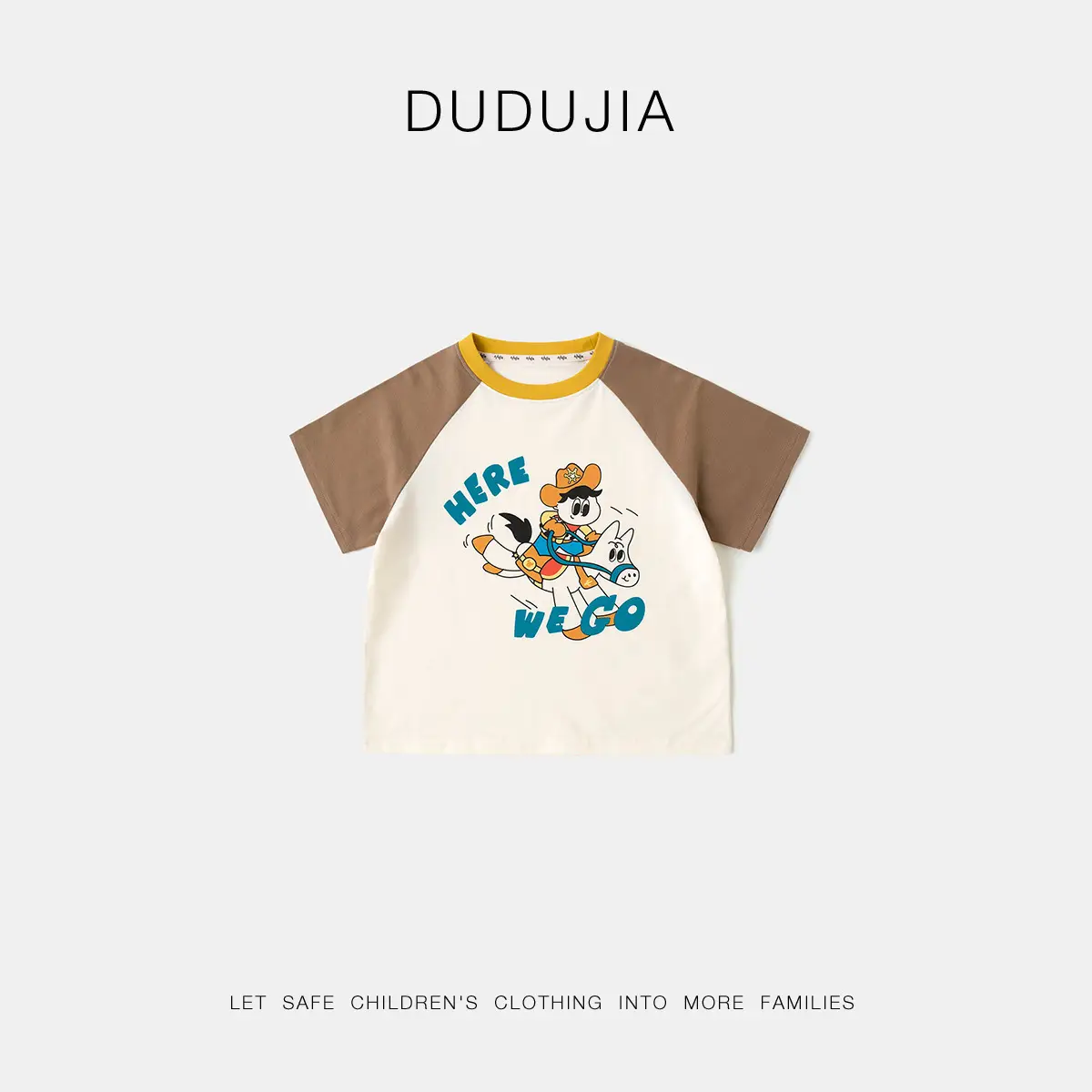 Dudu Jia Baby T-shirt Red White Short Sleeve - Image 2