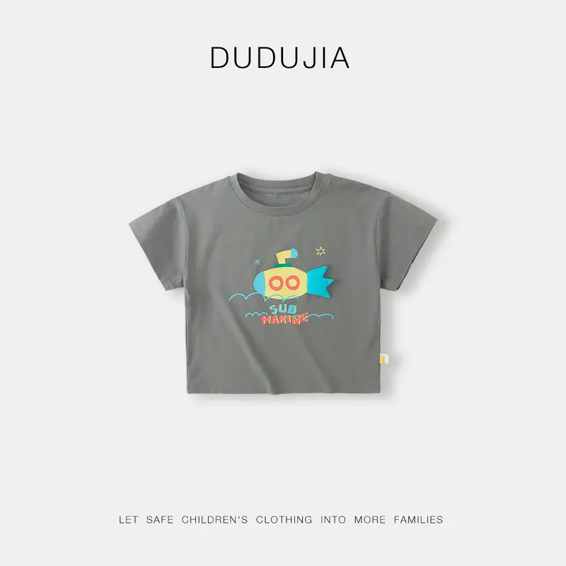 Dudu Jia Baby T-shirt Red White Short Sleeve - Image 14