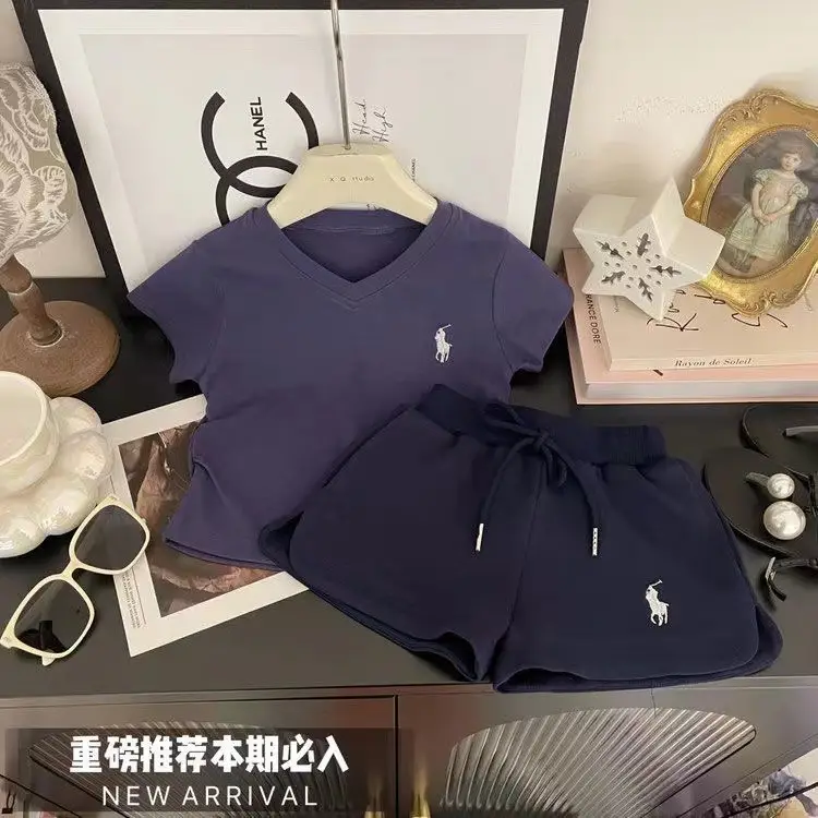 Boys Girls 2024 Summer Casual T-Shirt Shorts Set — feature 3