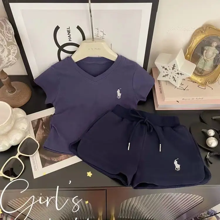 Boys Girls 2024 Summer Casual T-Shirt Shorts Set — feature 5