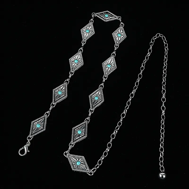 Women's Turquoise Star Waist Chain Necklace Set - Image 7