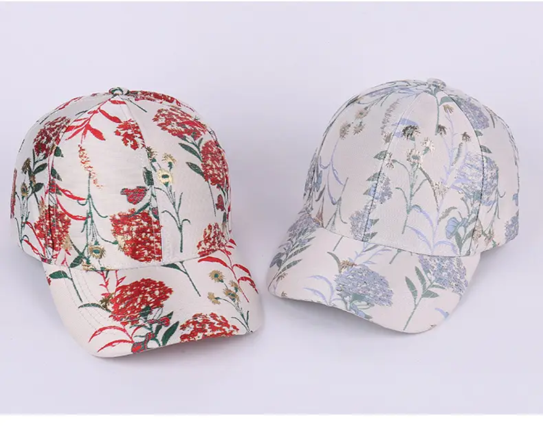 Floral Mesh Baseball Cap Retro Casual Sunhat — feature 35