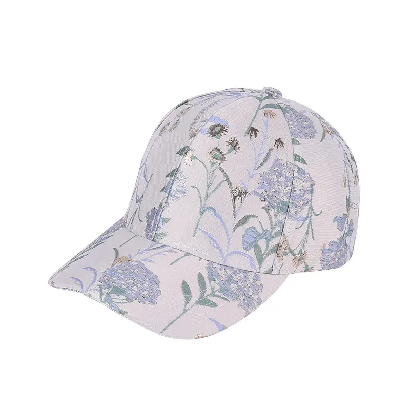 Floral Mesh Baseball Cap Retro Casual Sunhat