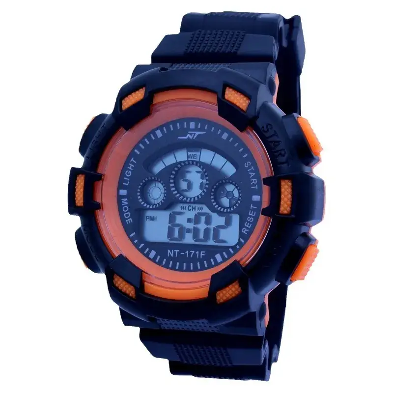 Men's Digital Watch Blue Black Military Style - Image 6
