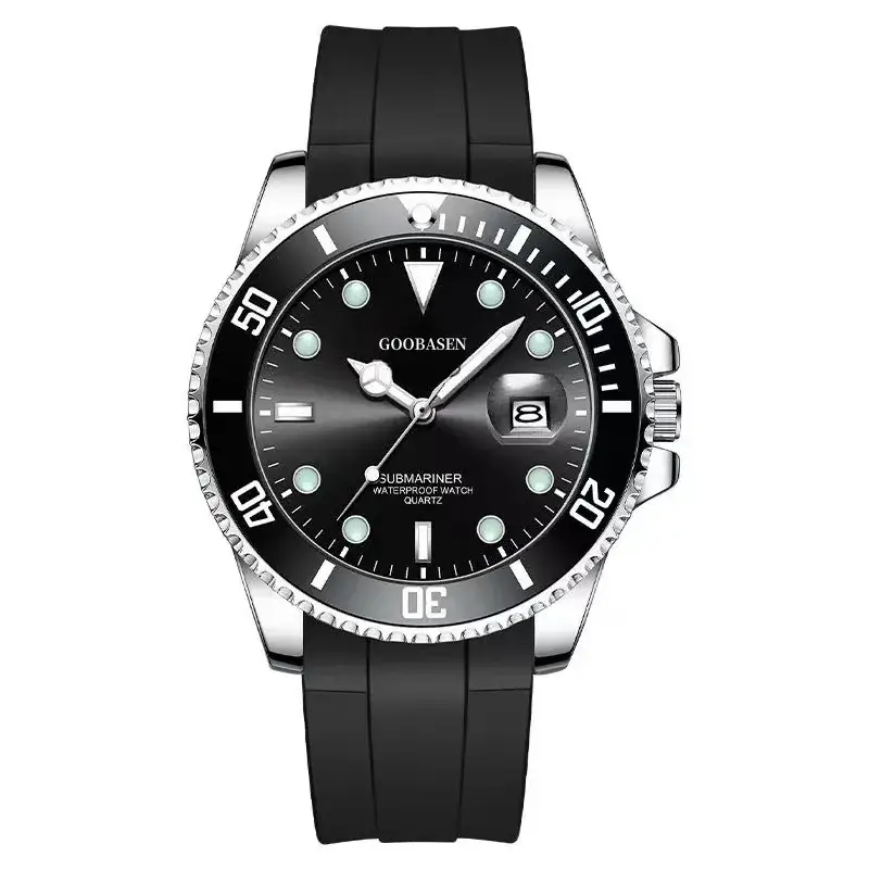 Gubaisen Men's Water Resistant Chronograph Watch with Calendar - Image 4