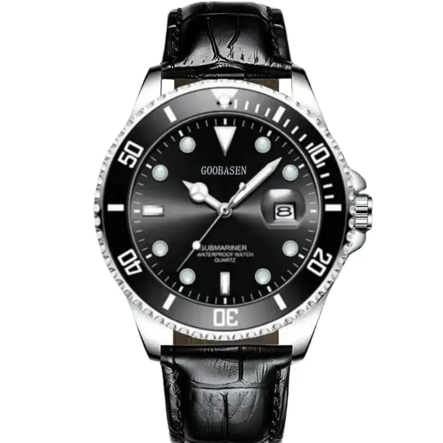 Gubaisen Men's Water Resistant Chronograph Watch with Calendar - Image 6