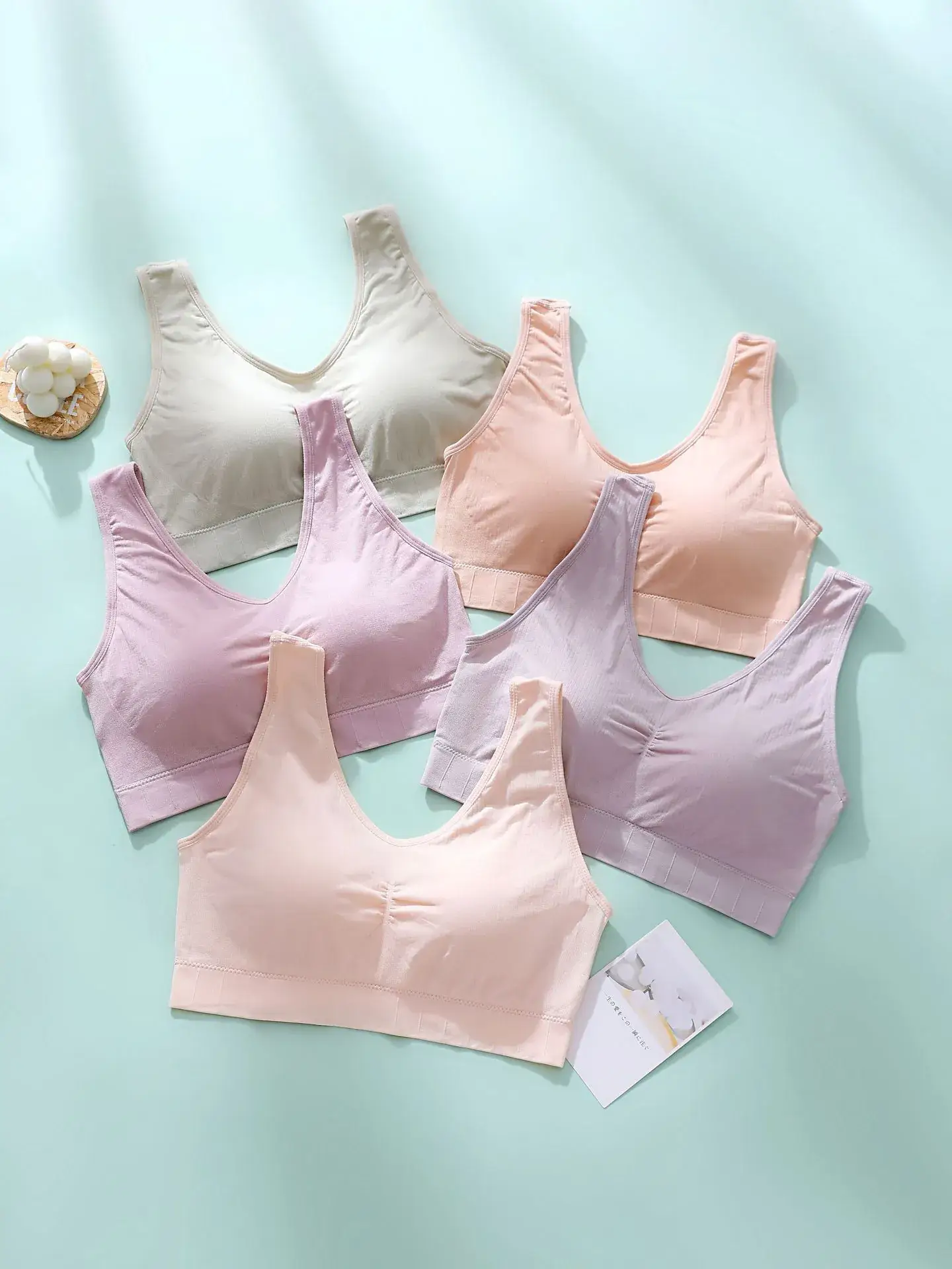 New Vest-style Bra Pink Large Plus Comfortable Adjustable — feature 4