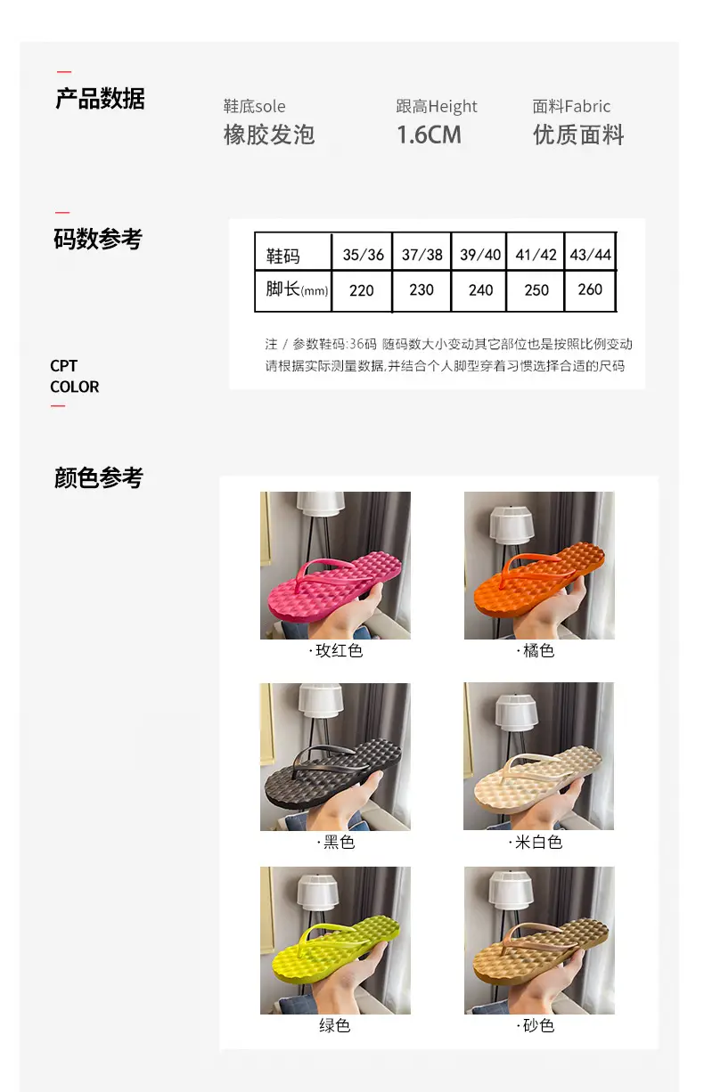 Women Non-Slip Flip Flops Summer Sandals Wholesale — feature 2